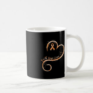 Faith Hope Love Orange Ribbon Leukemia Awareness Coffee Mug