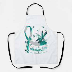 Faith Hope Love Panic Disorder Awareness Dragonfly Apron
