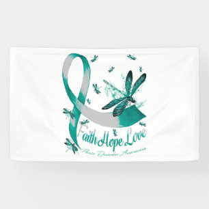 Faith Hope Love Panic Disorder Awareness Dragonfly Banner