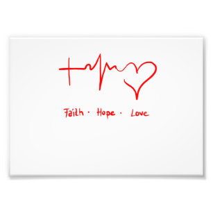 Faith Hope Love Photo Print