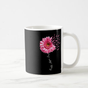 Faith Hope Love Pink Ribbon Daisy Flower  Breast C Coffee Mug