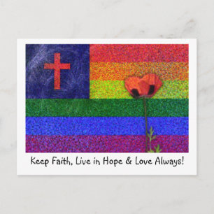 FAITH HOPE & LOVE POSTCARD