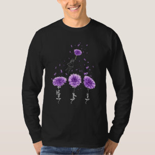 Faith Hope Love Purple Sunflower Cystic Fibrosis A T-Shirt