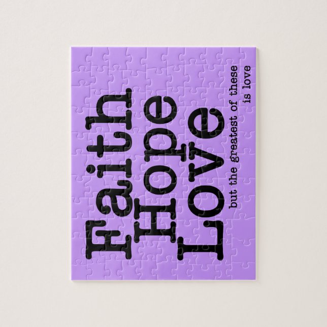Faith Hope Love Puzzle (Vertical)