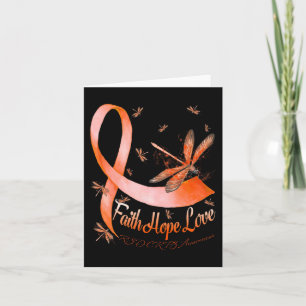 Faith Hope Love RSD CRPS Awareness Dragonfly Card