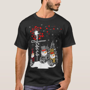 Faith Hope Love Snowman Jesus Dandelion Christian T-Shirt
