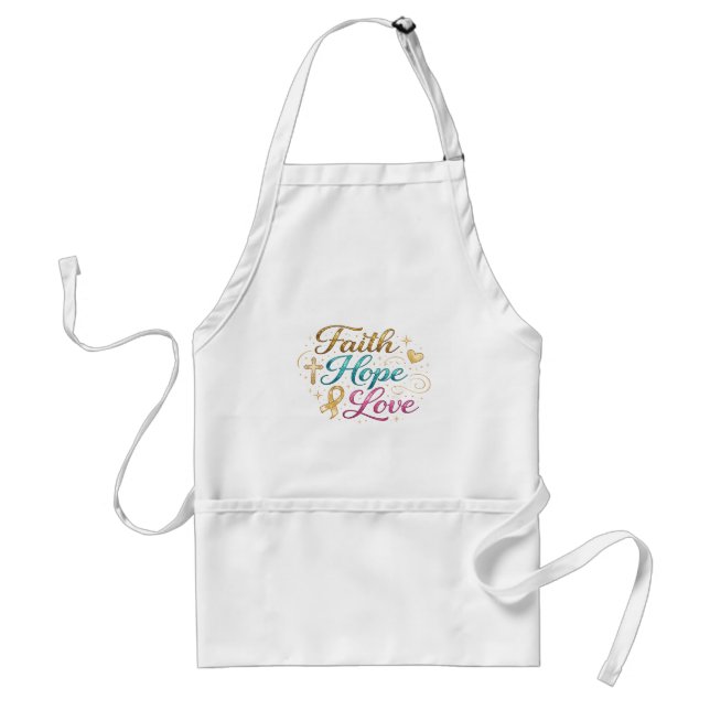 Faith Hope Love Standard Apron (Front)