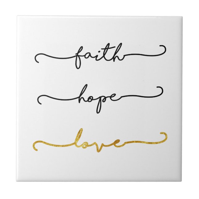 Faith Hope Love Tile (Front)