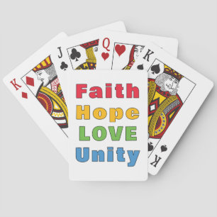 Faith Hope Love Unity      Playing Cards