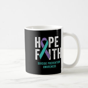 Faith Hope Suicide Prevention Awareness Purple And Coffee Mug