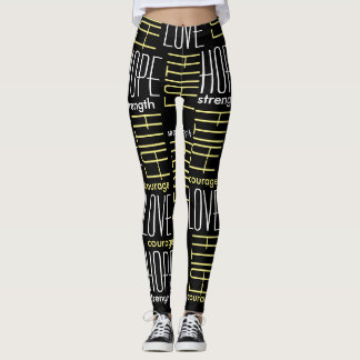 Faith HopeLoveStrength and courage Leggings