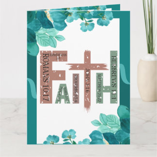 Faith if God be for us who can be against us Card