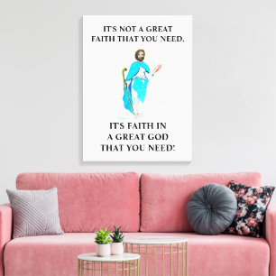 FAITH IN A GREAT GOD CANVAS PRINT