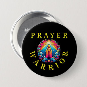 Faith In Colors, Prayer Warrior 3 Inch Round Button