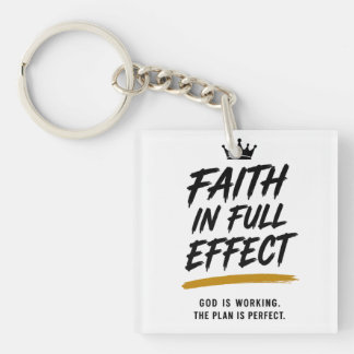 FAITH IN FULL EFFECT — Premium Inspirational Keychain