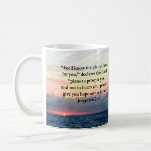 FAITH IN JEREMIAH 29:11 SUNRISE VERSE COFFEE MUG