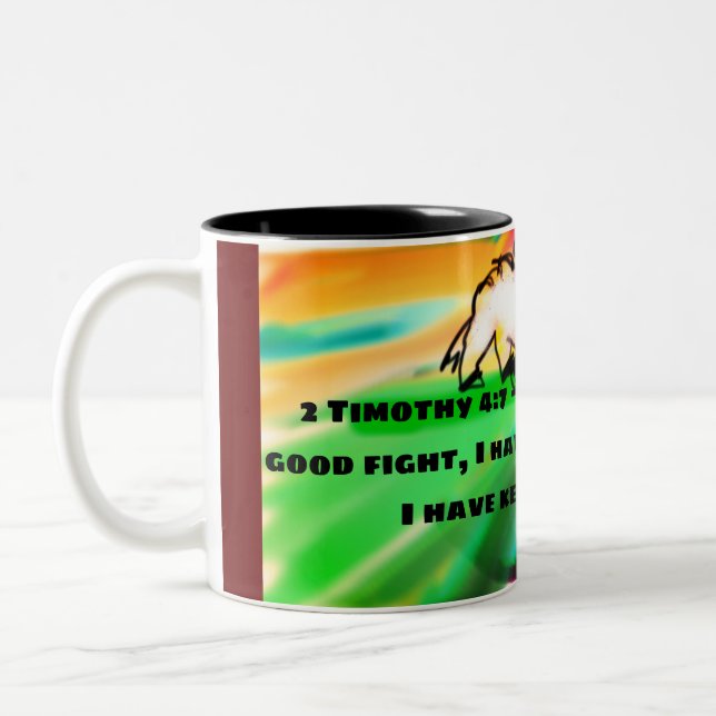 faith in  Jesus  Two-Tone Coffee Mug (Left)