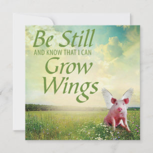 Faith In Pigs Card