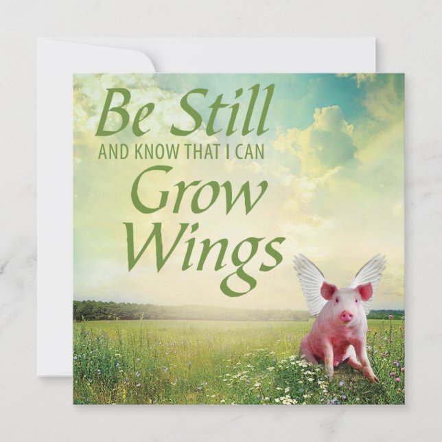 Faith In Pigs Card (Front)