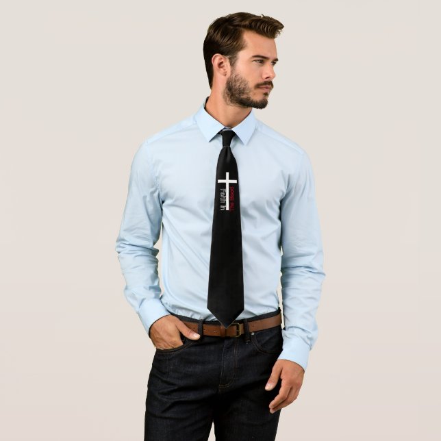 Faith In The Blood Pastor Cross Tie (In Situ)
