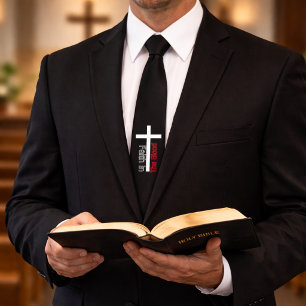 Faith In The Blood Pastor Cross Tie