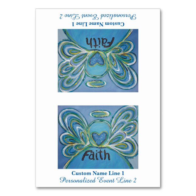 Faith Inspiration Word Angel Table Carte de tente (Par défaut)