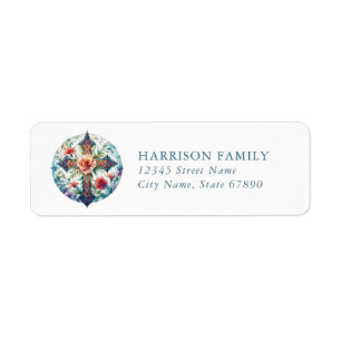 Faith & Inspirational Cross Return Address Labels