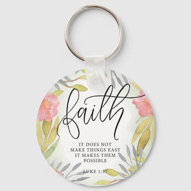 Faith Inspirational Gift Keychain (Front)