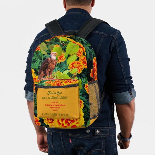 Faith Inspirational Motivations  Printed Backpack (Insitu (Model))