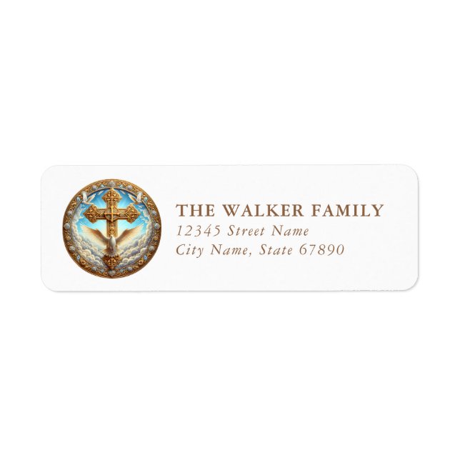 Faith & Inspirational Return Address Labels (Front)
