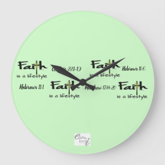 "Faith is a Lifestyle" Wall Clock