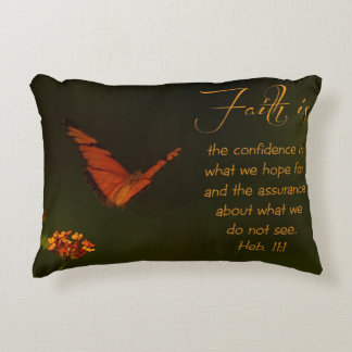 Faith is...Inspirational Scripture Accent Pillow
