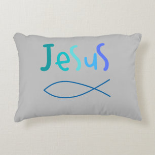 Faith , Jesus  Accent Pillow