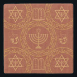 Faith Jewish Stone Coaster<br><div class="desc">Feel good faith coasters! Enjoy!</div>