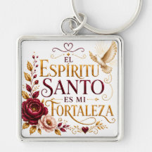 Faith Keychain | El Espíritu Santo es Mi Fortaleza