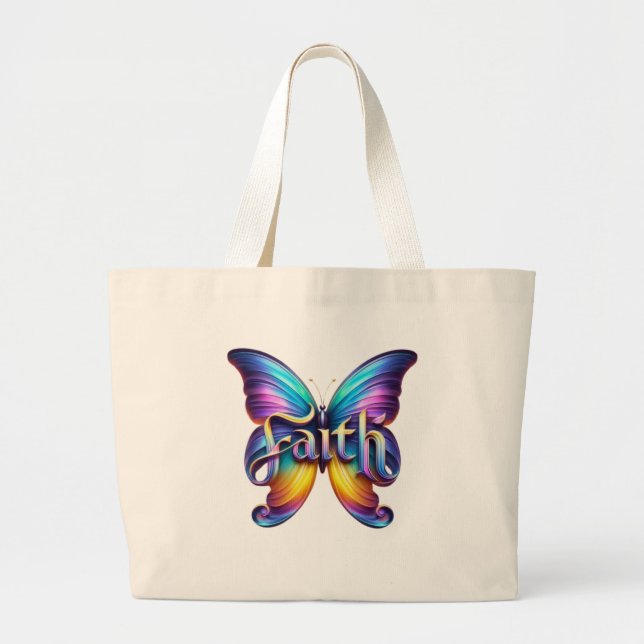 Faith Large Tote Bag (Front)