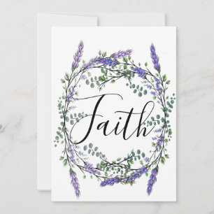 Faith Lavender and Eucalyptus  Invitation