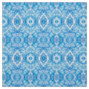 Faith Light Blue Abstract Watercolor Art Fabric