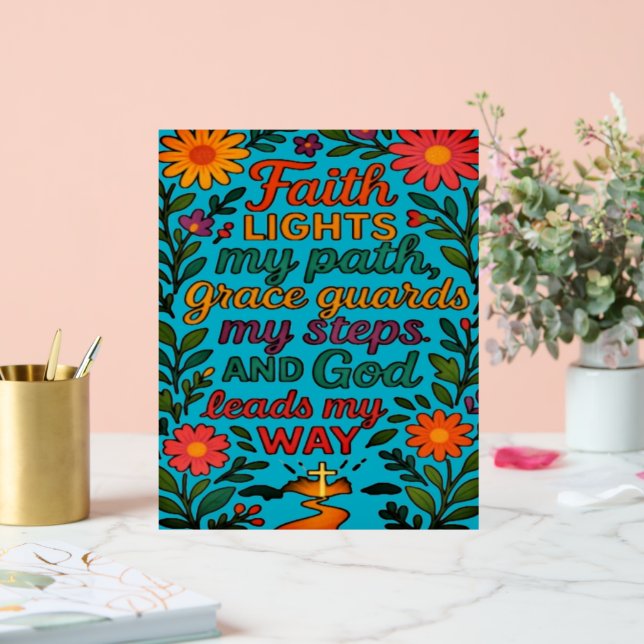  Faith Lights My Path Christian Art - Inspirationa (Mariage)