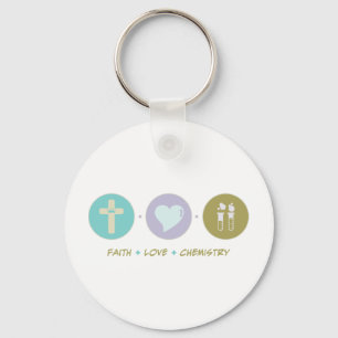 Faith Love Chemistry Keychain
