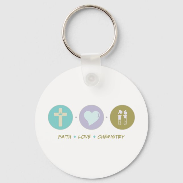 Faith Love Chemistry Keychain (Front)