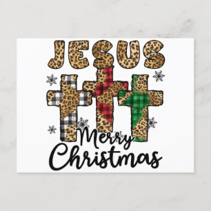 Faith Love Christmas Jesus God Holiday Cheer  Postcard