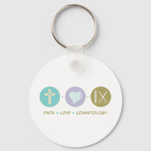 Faith Love Cosmetology Keychain
