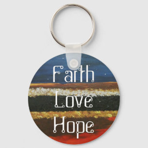 faith love hope keychaine keychain