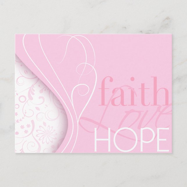 Faith Love Hope Postcard (Front)