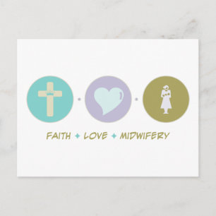 Faith Love Midwifery Postcard