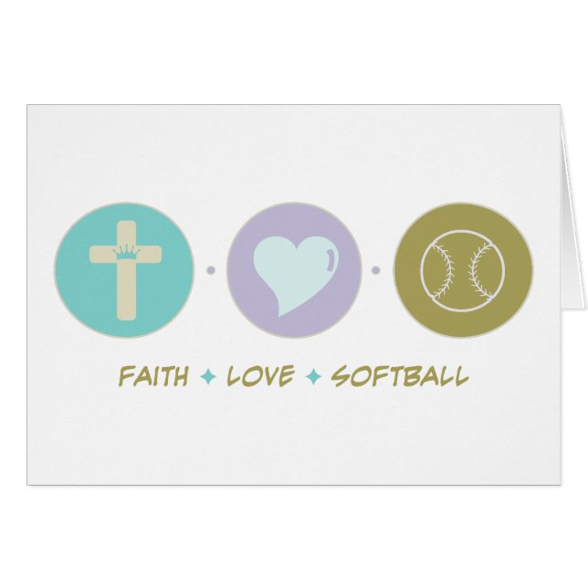 Faith Love Softball (Front Horizontal)