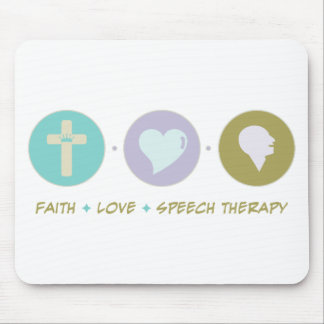 Faith Love Speech Therapy Mouse Pad