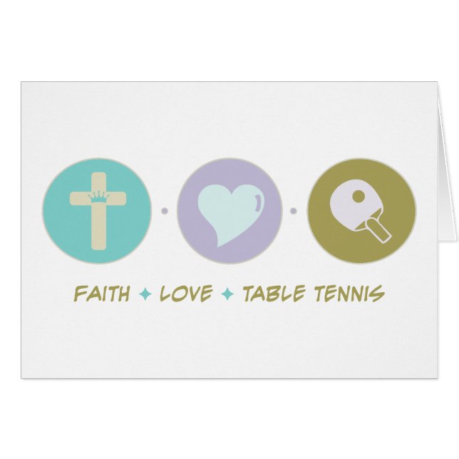 Faith Love Table Tennis (Front Horizontal)