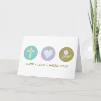 Faith Love Water Polo Card